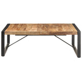 NNEVL Coffee Table 120x120x40 cm Solid Wood Mango
