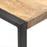 NNEVL Coffee Table 120x120x40 cm Solid Wood Mango