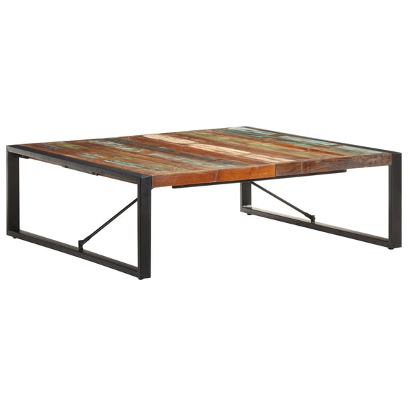 NNEVL Coffee Table 120x120x40 cm Solid Wood Reclaimed