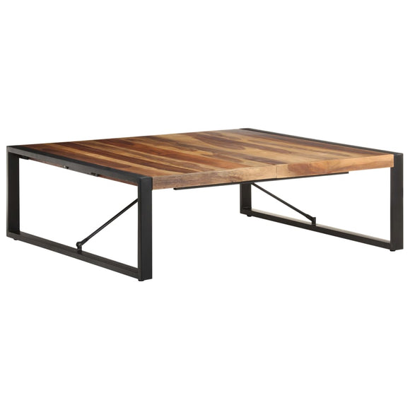 NNEVL Coffee Table 120x120x40 cm Solid Wood with Sheesham Finish