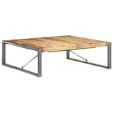 NNEVL Coffee Table 120x120x40 cm Solid Wood Mango