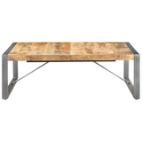 NNEVL Coffee Table 120x120x40 cm Solid Wood Mango