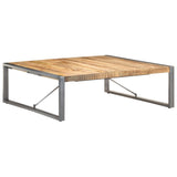 NNEVL Coffee Table 120x120x40 cm Solid Wood Mango
