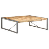 NNEVL Coffee Table 120x120x40 cm Solid Wood Mango