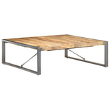NNEVL Coffee Table 120x120x40 cm Solid Wood Mango