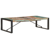 NNEVL Coffee Table 140x70x40 cm Solid Wood Reclaimed
