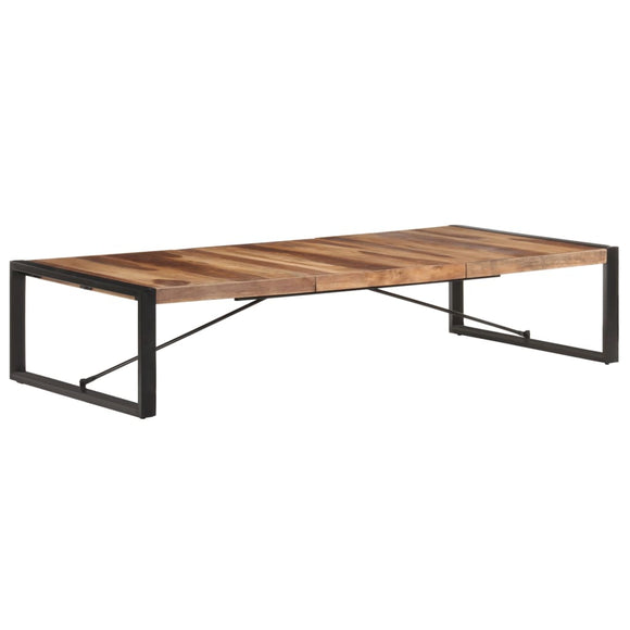 NNEVL Coffee Table 180x90x40 cm Solid Wood with Sheesham Finish