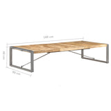 NNEVL Coffee Table 180x90x40 cm Solid Wood Mango