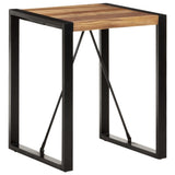 NNEVL Dining Table 60x60x75 cm Solid Wood Acacia with Sheesham Finish
