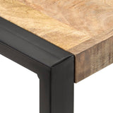 NNEVL Dining Table 70x70x75 cm Solid Wood Mango