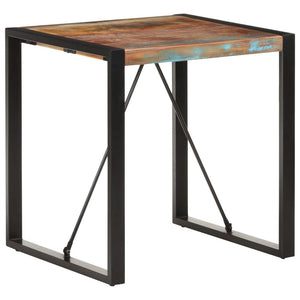 NNEVL Dining Table 70x70x75 cm Solid Wood Reclaimed