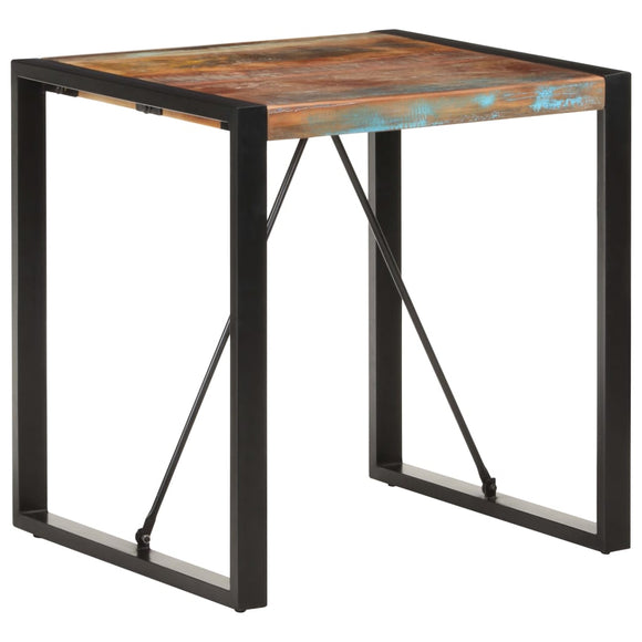 NNEVL Dining Table 70x70x75 cm Solid Wood Reclaimed