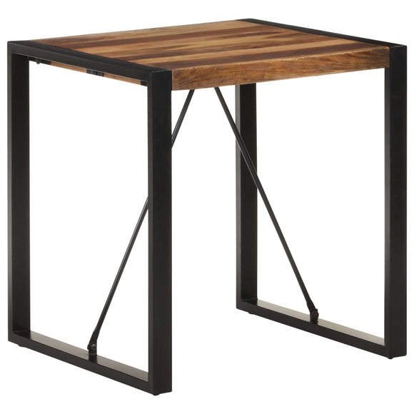 NNEVL Dining Table 70x70x75 cm Solid Wood Acacia with Sheesham Finish