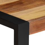 NNEVL Dining Table 70x70x75 cm Solid Wood Acacia with Sheesham Finish