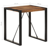 NNEVL Dining Table 70x70x75 cm Solid Wood Acacia with Sheesham Finish