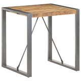 NNEVL Dining Table 70x70x75 cm Solid Wood Mango