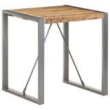NNEVL Dining Table 70x70x75 cm Solid Wood Mango