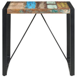 NNEVL Dining Table 80x80x75 cm Solid Reclaimed Wood