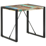 NNEVL Dining Table 80x80x75 cm Solid Reclaimed Wood