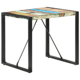 NNEVL Dining Table 80x80x75 cm Solid Reclaimed Wood