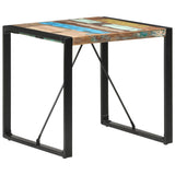 NNEVL Dining Table 80x80x75 cm Solid Reclaimed Wood
