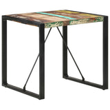 NNEVL Dining Table 80x80x75 cm Solid Reclaimed Wood