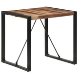 NNEVL Dining Table 80x80x75 cm Solid Wood with Sheesham Finish