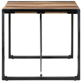 NNEVL Dining Table 80x80x75 cm Solid Wood with Sheesham Finish