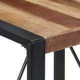 NNEVL Dining Table 80x80x75 cm Solid Wood with Sheesham Finish