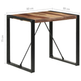 NNEVL Dining Table 80x80x75 cm Solid Wood with Sheesham Finish