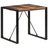 NNEVL Dining Table 80x80x75 cm Solid Wood with Sheesham Finish