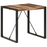NNEVL Dining Table 80x80x75 cm Solid Wood with Sheesham Finish
