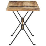 NNEVL Dining Table 120x60x76 cm Rough Mango Wood