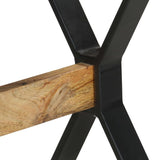 NNEVL Dining Table 120x60x76 cm Rough Mango Wood