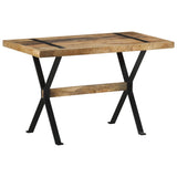 NNEVL Dining Table 120x60x76 cm Rough Mango Wood