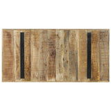 NNEVL Dining Table 140x70x76 cm Rough Mango Wood