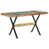NNEVL Dining Table 140x70x76 cm Solid Reclaimed Wood