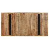 NNEVL Dining Table 160x80x76 cm Rough Mango Wood