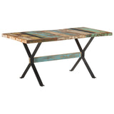NNEVL Dining Table 160x80x76 cm Solid Reclaimed Wood