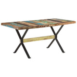 NNEVL Dining Table 160x80x76 cm Solid Reclaimed Wood