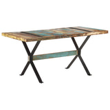 NNEVL Dining Table 160x80x76 cm Solid Reclaimed Wood