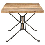 NNEVL Dining Table 180x90x76 cm Rough Mango Wood