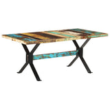 NNEVL Dining Table 180x90x76 cm Solid Reclaimed Wood