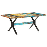 NNEVL Dining Table 180x90x76 cm Solid Reclaimed Wood