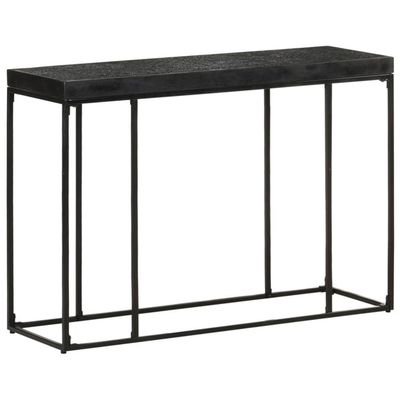 NNEVL Console Table Black 110x35x76 cm Solid Acacia and Mango Wood