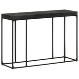 NNEVL Console Table Black 110x35x76 cm Solid Acacia and Mango Wood