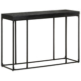 NNEVL Console Table Black 110x35x76 cm Solid Acacia and Mango Wood