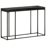 NNEVL Console Table Black 110x35x76 cm Solid Acacia and Mango Wood