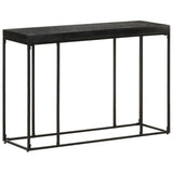 NNEVL Console Table Black 110x35x76 cm Solid Acacia and Mango Wood