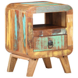 NNEVL Bedside Cabinet 30x30x41 cm Solid Reclaimed Wood